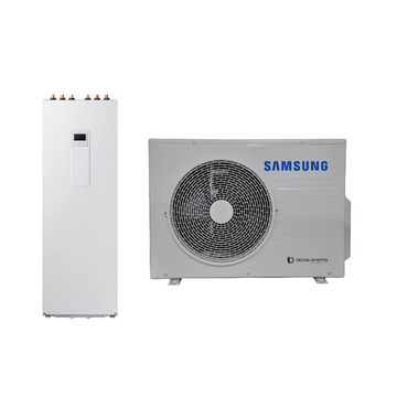 Samsung EHS ClimateHub SPLIT oras-vanduo 9.00/8.70 kW split su integruotu boileriu 260l, R32 AE260RNWSEG/EU AE090CXEDEG/EU