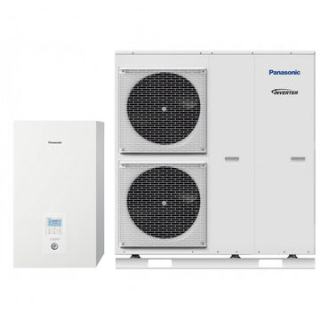 Panasonic Bi-Bloc 16 kW T-CAP Super tylus be integruoto boilerio WH-SQC16H9E8 / WH-UQ16HE8